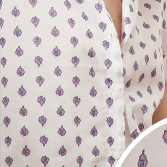 Banana Republic Border  Print Boxy Shirt - Picture 3 of 10